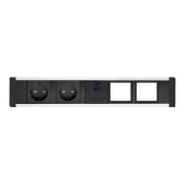 Встраиваемая розеточная станция ABL Level-E 2x220B 2 пустых слота