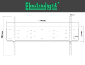 Кронштейн ElectricLight КБ-01-101 размеры