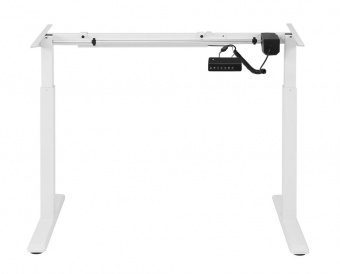 Стол для работы сидя стоя Ergosmart Electric Desk S03-22D каркас белый, столешница дуб мореный  36 мм
