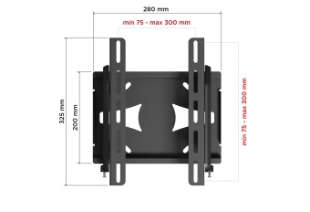 Кронштейн Holder LCDS-5010 габариты и VESA
