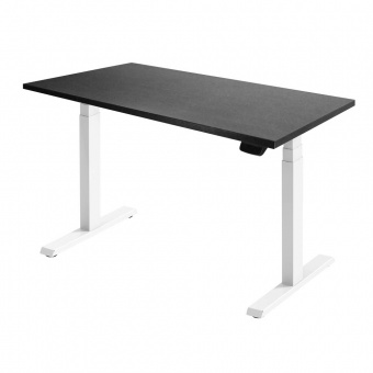  Регулируемый стол с механическим приводом Manual Desk каркас белый столешница дуб канзас коричневый 36 мм