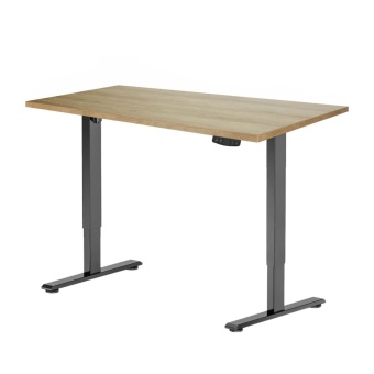Стол регулируемый Electric Desk Light  черный столешница 1200x65 25 мм дуб натуральный