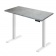  Стол регулируемый Ergosmart Electric Desk Compact каркас белый, столешница Бетон Чикаго светло-серый 18 мм