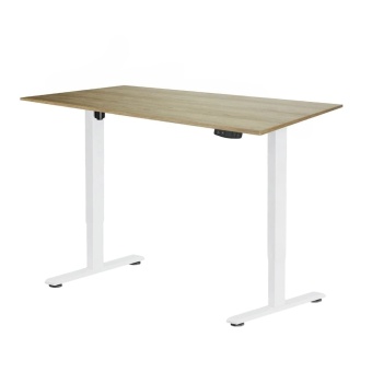 Стол регулируемый Electric Desk Light белый столешница 120x65 18мм Дуб натуральный