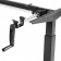  Регулируемый стол с механическим приводом Manual Desk, каркас  черный, столешницы  Бетон Чикаго светло-серый 18 мм
