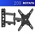 Поворотный кронштейн для телевизора VESA 200x200
