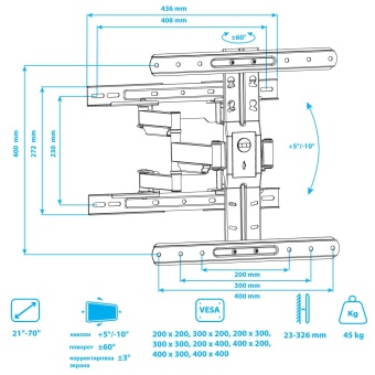 Kromax ULTRA SLIM-101 размеры