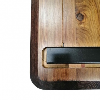 Стол регулируемый Wooden Electic Desk Ergosmart каркас черный столешница дуб мореный
