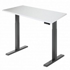  Стол регулируемый Ergosmart Electric Desk Compact каркас черный, столешница белый 36 мм
