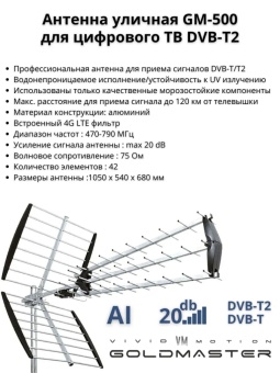Goldmaster GM-500 характеристики