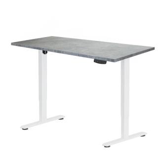 Стол регулируемый Electric Desk Light  белый столешница 1200x650 25 мм бетон чикаго