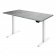  Регулируемый  двухмоторный стол Ergo Desk Pro каркас белый столешница Бетон Чикаго светло-серый 36 мм