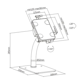 Lumi PAD33-03 размеры
