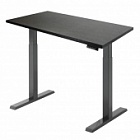  Стол регулируемый Ergosmart Electric Desk Compact каркас черный, столешница Дуб мореный (чернёный) 18 мм