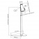 Напольная стойка для планшета ITECH ShowPad9 чертеж
