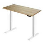  Стол регулируемый Ergosmart Electric Desk Compact каркас белый, столешница Дуб натуральный 36 мм