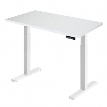  Стол регулируемый Ergosmart Electric Desk Compact каркас белый, столешница белый 36 мм