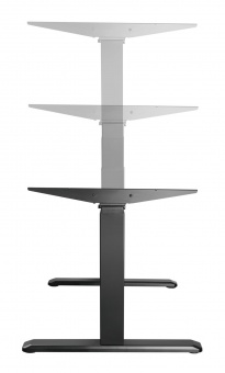 Стол регулируемый Wooden Unique Ergo Desk Ergosmart каркас черный столешница Дуб мореный (чернёный)