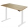Стол для работы сидя стоя Ergosmart Electric Desk S03-22D каркас белый, столешница  Дуб натуральный 18 мм